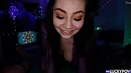 i give lenna lux a perfect handjob and titfuck