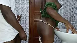 African Teen Seduced by Boss's Rough Grip