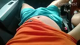 pinay teen offers blowjob to taxi driver for no payment, cum in mouth outdoor car hardcore