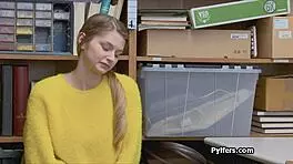 Casual-Narrative Big tit Russian shoplifter got caught and screwed hard