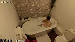 British Redhead Teen 18+ Gets Naughty With Dildo In Bath