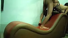 myanmar sexy cheating wife enjoys hardcore doggystyle on the sofa.