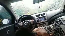 pinay teen offers blowjob to taxi driver for no payment, cum in mouth outdoor car hardcore
