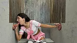 Latina stepsister enjoys deepthroat and riding with horny stepbrother