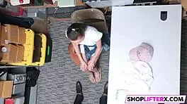 Teen Punished by Burglar with Monster Cock in Shop