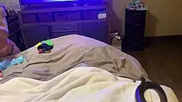 girl in lingerie for dildo vibrator play