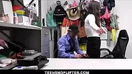 Teenshoplifter - Petite Brunette Caught! Strip Searched by Mike Mancini Now!