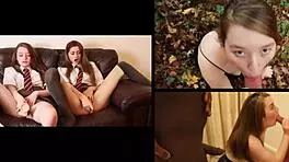 两个英国18岁少女疯狂群交口交全屋男人