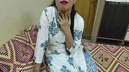 Stepmom ready for dirty talk and wild chudai with stepson!