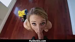 stepbro sneaks into stepsis room for tight fun