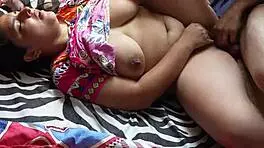 Slamming my girlfriend's tight pussy in her bedroom.