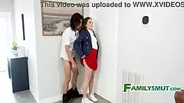 Family moans echo during steamy group session