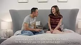 Man, this kissable kitten just lost her virginity opening up