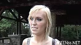 Teen 18+ girl tightens her pussy during intense fucking.