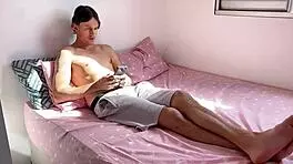 Beach Babe Arrives Home For A Refreshing Drink In Sheer Attire