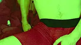 hard milking of his monster cock after long work day