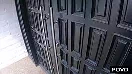 Katie Kush Traps Boyfriend Inside Until He Fills Her Tight Cunt