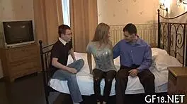 i watch dis naughty teen raise her lenghty legs for sum ball lickin and fuckin