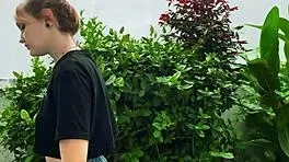 Beauty from the park gets tangled up in wild outdoor bondage. Can't believe how she moans with every tickle!