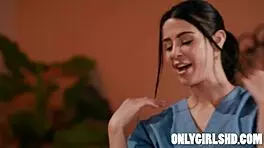 kylie rocket and braylin bailey share a mouth-to-mouth blowjob. is this the special massage?