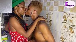 rough kitchen cooking with petite ebony homemade video from africa please subscribe to red