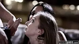 Pure taboo couple picks up teen 18+ hitchhiker for threesome 😏