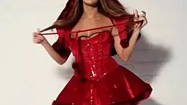 Little Red Riding Hood Leanna Decker Strips Huge Natural Boobs