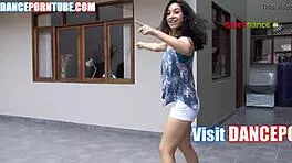 hey, check this mexican teen 18+ dancing sexy in booty shorts. ain't she hot?