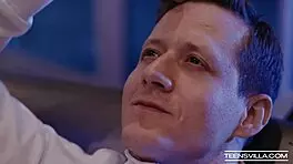 Seth Gamble fucks petite teens Alexis Tae and Molly Little in taboo hardcore scene 😈