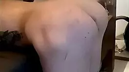 In this homemade video, the submissive teen cleans the cock after pissing, enduring rough humiliation and spitting fetish.