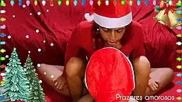 santa sent mommy santa as christmas gift, let me cum in her pussy for wish.