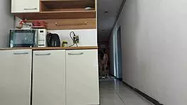 Risky sex with my husband's friend while he’s in the shower. We almost got caught in the act!