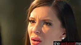 The Informant Seduces Cute Brunette With Big Tits In Lesbian Fetish Scene