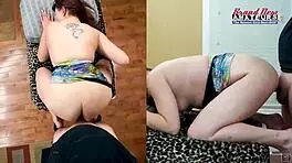 Claire says, suck my dick deepthroat and drill my shaved twat and ass