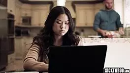 jealous asian teen lulu chu craves wild sex, gets pounded after solo play with slimthick vic.