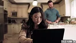 jealous asian teen lulu chu craves wild sex, gets pounded after solo play with slimthick vic.