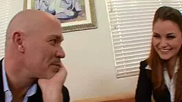 Allie Haze says, 'Lick my ass in the office for a creampie.'