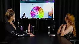 Compilation of Jhocy in Preliminares Podcast with Bia Hot on Sheer Red Lingerie