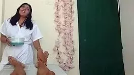 Sexy Nurse in Mexico Hospital Sucks Big Hard Cock