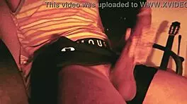 Guy Moaning in Underwear Jerks Off Hard After School