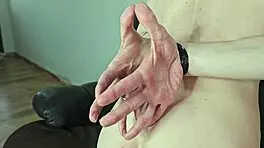 girlfriend punished with tape bondage blowjob and foot fetish