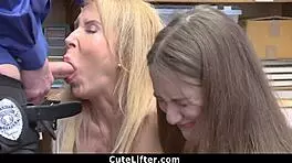 stepgrandmother and suspect got nailed in back office by officer