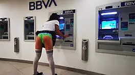 tranny flashes cock in cablebus exhibit with perfect mexican body