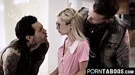 I'm still shaking from my ultimate gangbang with multiple big dicks as a petite teen!