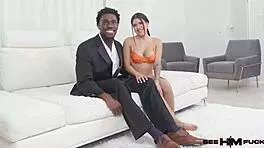 Wow! 6-Foot-4 Damson Jenkins Worshipped by Tiny Alice Thunder!