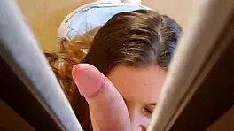 stuck in the wardrobe, huh? wanna give me a blowjob while we're here?