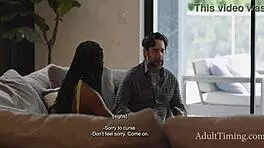 Watch the loser dominate and fuck Nicole Kitt, the cheating girlfriend's step sister!