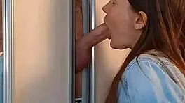 stuck in the wardrobe, huh? wanna give me a blowjob while we're here?