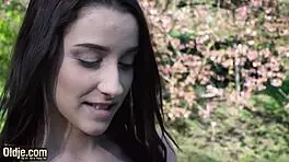 Fat Old Grandfather Licks Virgin Teen Pussy Before Hard Cowgirl Fuck and Cumshot