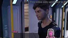 stranded in space with ebony milf for first kiss